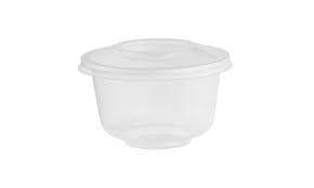 resq® Dessert Container Base & Lid Combo With Dome Lid 8 OZ PET Clear 600/Case