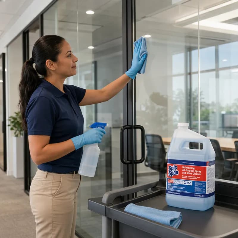 Spic and Span® Fresh Scent Window & Glass Cleaner Disinfectant 1 GAL Multi Surface RTU 3/Case