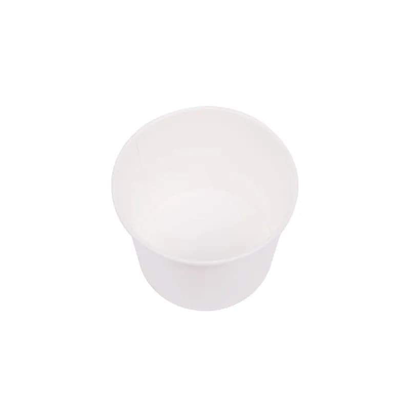 Karat® Food Container Base 16 OZ Double Wall Poly-Coated Paper White Round 1000/Case
