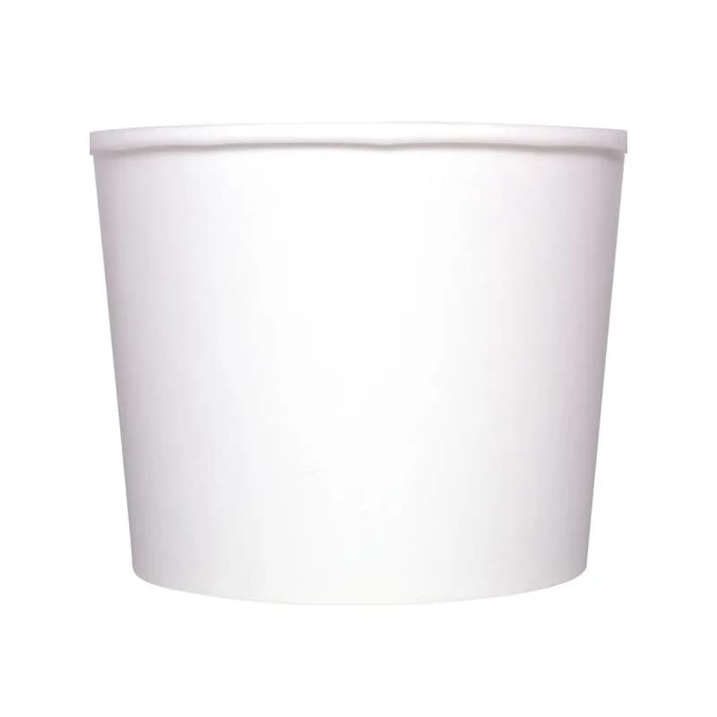Karat® Food Container Base 16 OZ Double Wall Poly-Coated Paper White Round 1000/Case