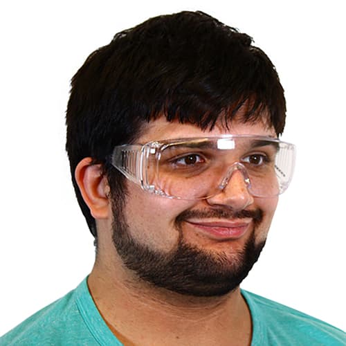 Pro-Guard® 803 Series Glasses OS With Clear Frame Clear Lens Over the Glasses (OTG) 1/Each