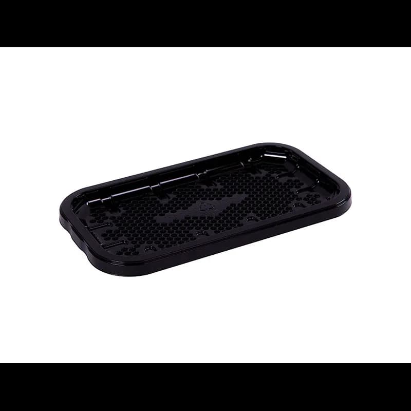 EZ-Tray Meat Tray 8.25X4.75X0.52 IN APET Shallow Black Rectangle Honeycomb 300/Case