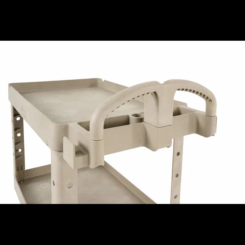 Brute® Utility Cart Small 39X18X33.25 IN 500 LB Beige Resin Heavy Duty Ergonomic Handle 5 IN TPR Caster 1/Each