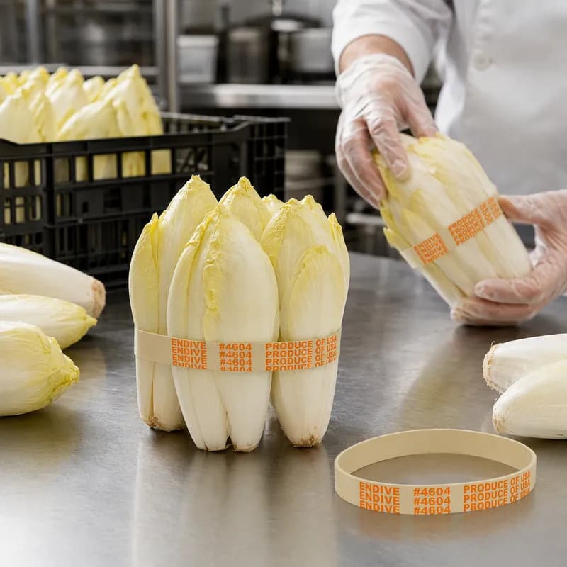 Endive Rubber Band 5.5X0.375 IN Rubber Latex White 1/Bag