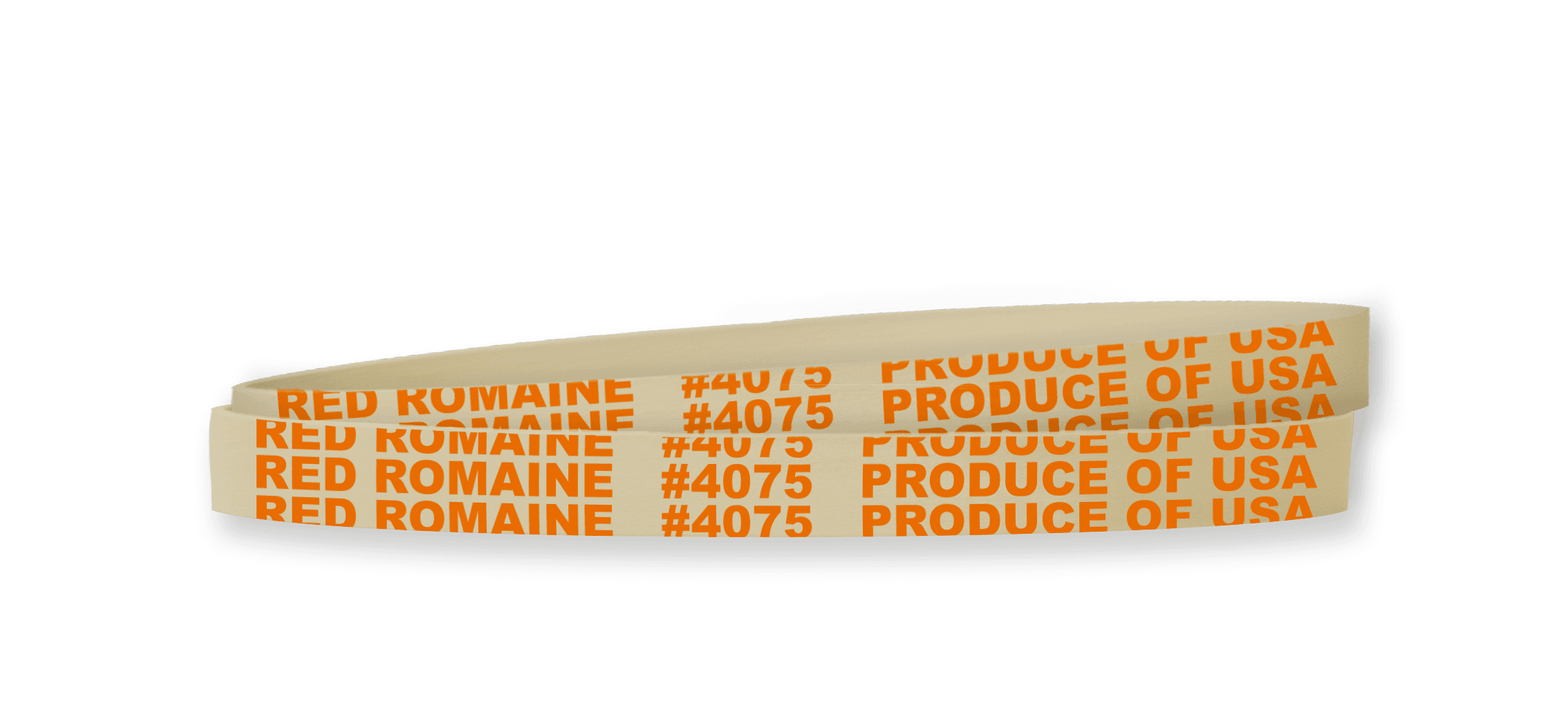 Red Leaf Lettuce Rubber Band 5.5X0.375 IN Rubber Latex White Orange 1/Bag