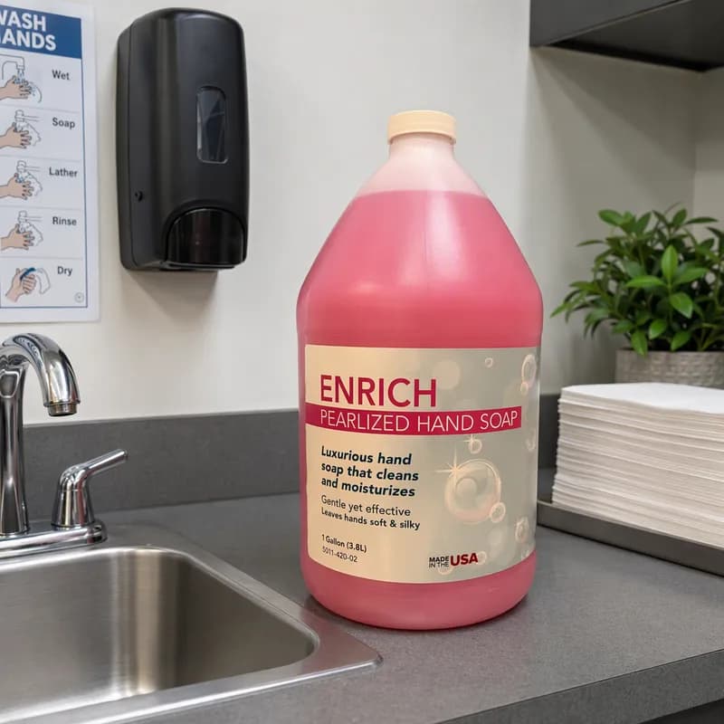 Enrich Hand Soap Liquid 1 GAL Pink Lotion 4/Case