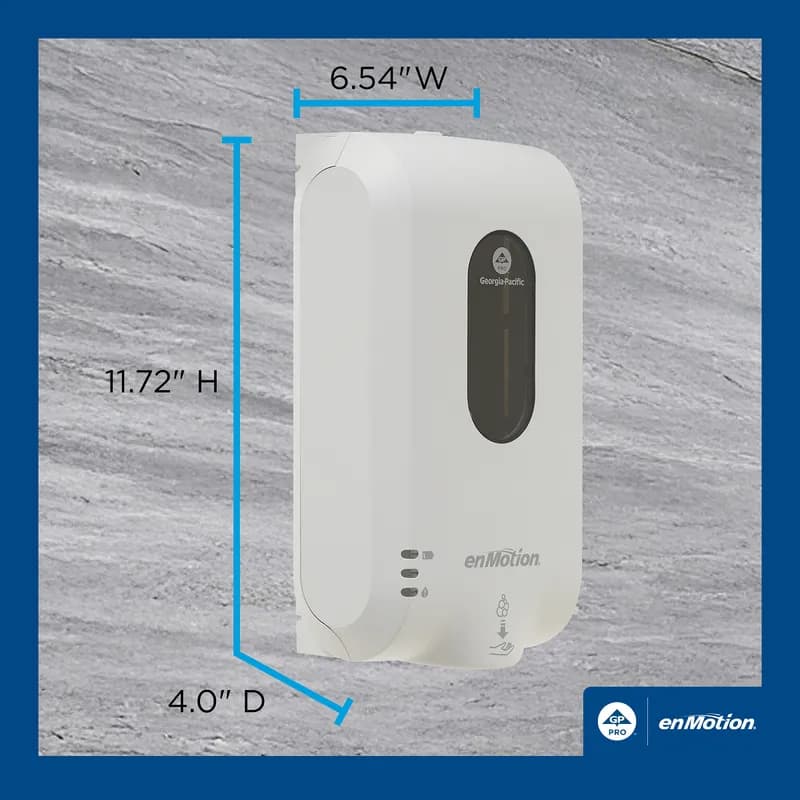 enMotion® Hand Sanitizer & Soap Dispenser Foam White Automatic Surface Mount For enMotion Gen2 1/Each