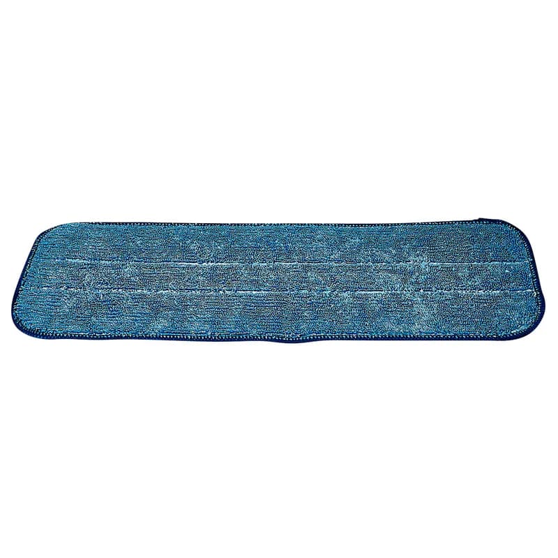 Mop Head 18 IN Blue Microfiber Launderable Flat Foam Filled 1/Each