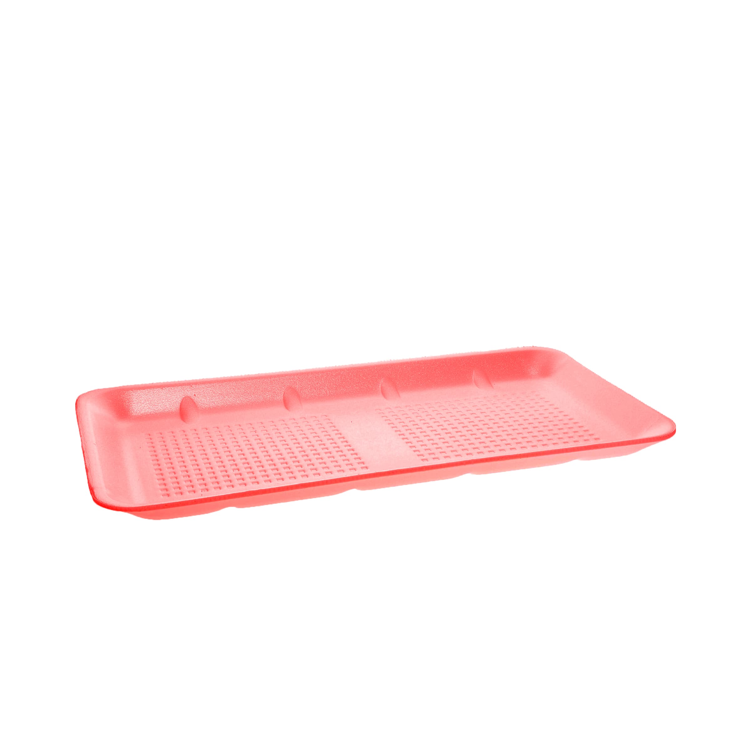 25SH Supermarket Tray 14.9X8X1 IN Polystyrene Foam Rose Rectangle Heavy 250/Case