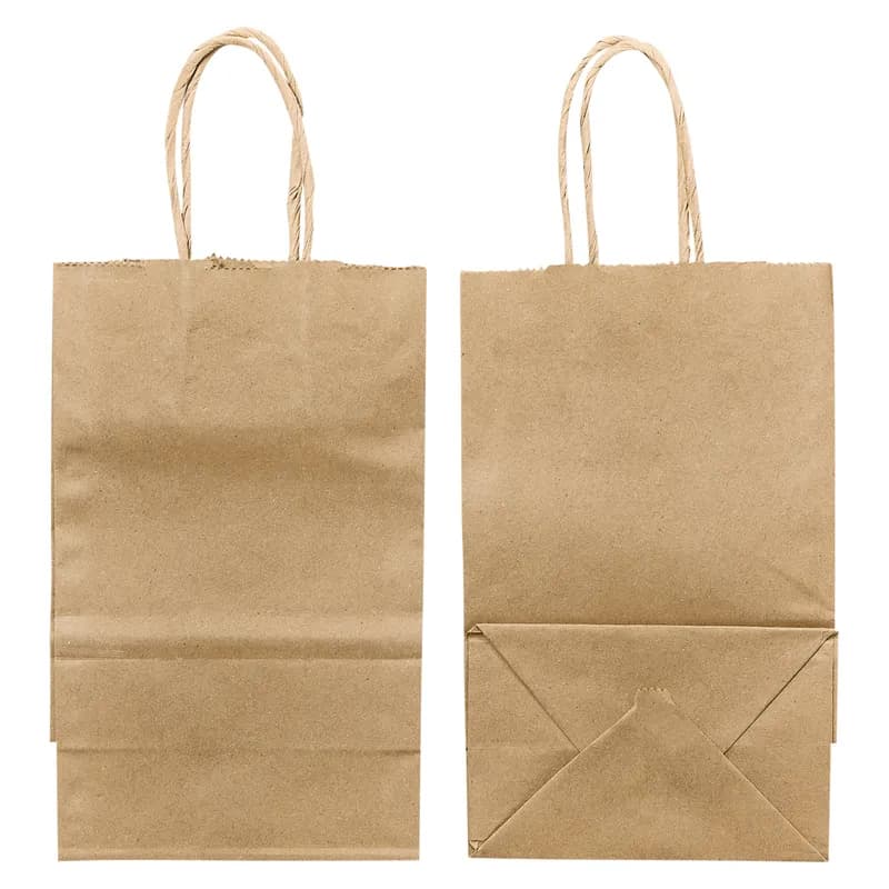 Victoria Bay Shopper Bag 5.25X3.25X8.375 IN Paper 60# Kraft Gusset 250/Case