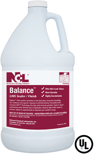 BALANCE Floor Sealer & Finish 5 GAL Burnishing RTU HPS Hybrid Polywax 1/Pail