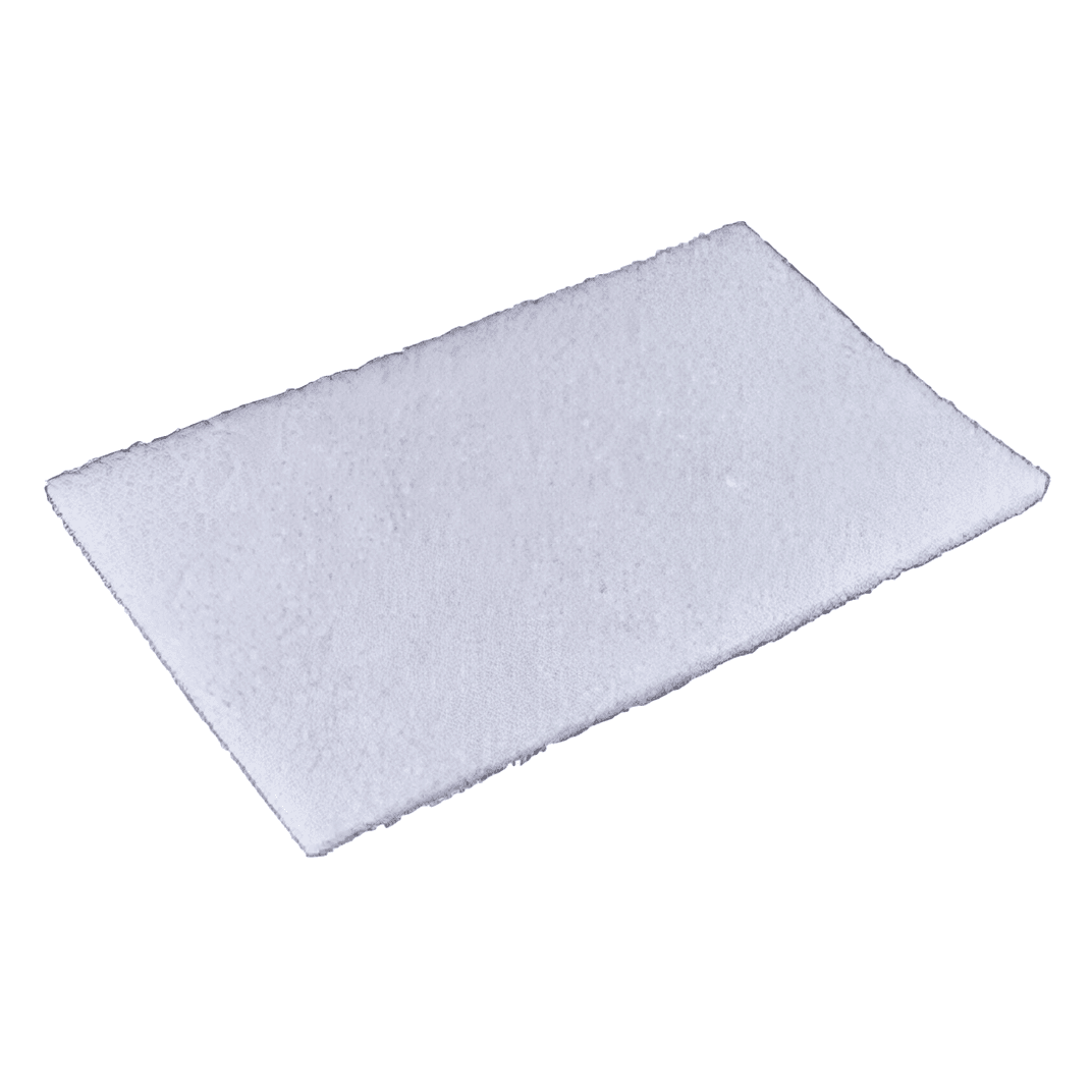 Scouring Pad 6X9 IN Light Duty Nylon White 10 Count/Pack 6 Packs/Case 60 Count/Case