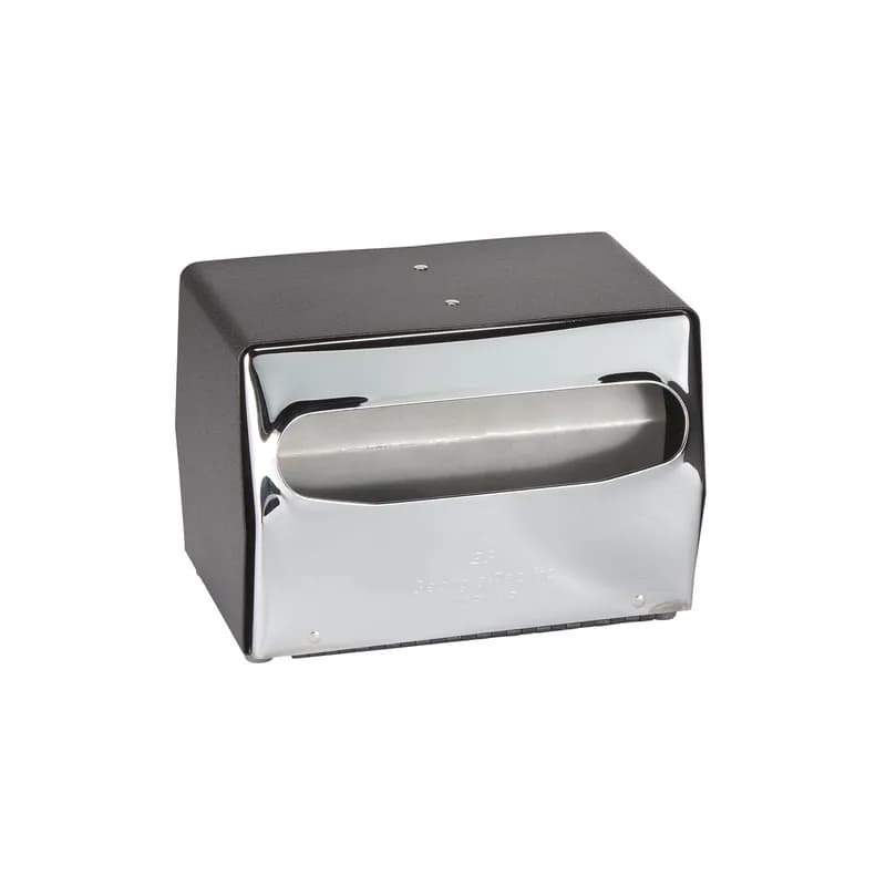 Dixie® Napkin Dispenser 6X7.50X5.375 IN Chrome Black Steel Tabletop 1/Each