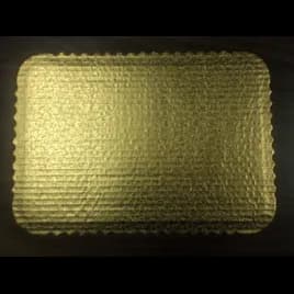 Cake Board 1/4 Size 13.75X9.75 IN Corrugated Paperboard Gold Rectangle 100/Case