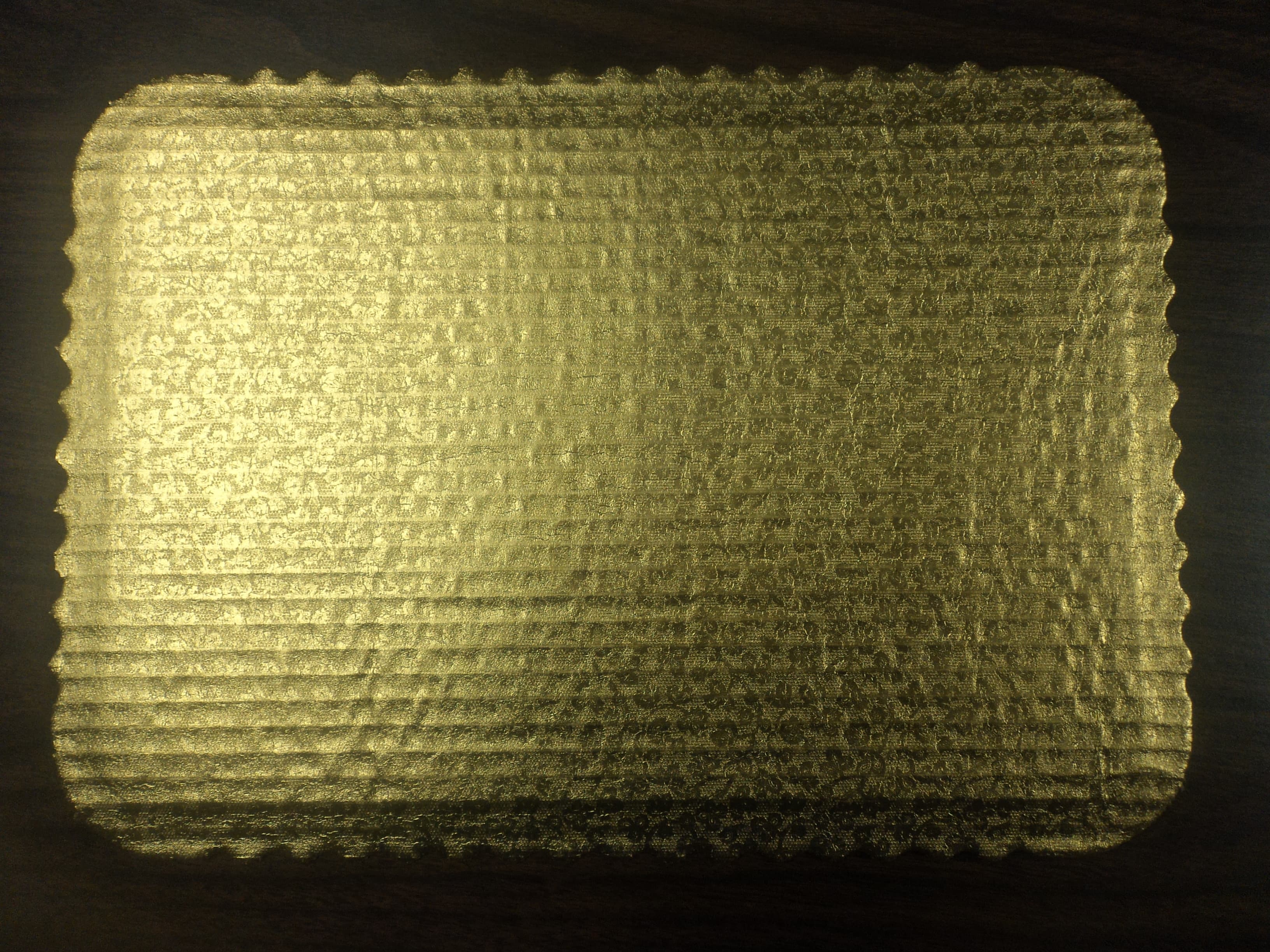Cake Board 1/4 Size 13.75X9.75 IN Corrugated Paperboard Gold Rectangle 100/Case