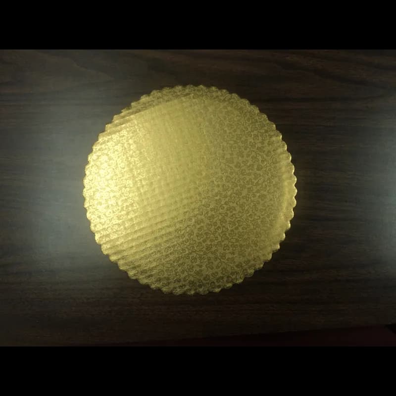 Cake Board 10 IN Paperboard Gold Round 200/Case