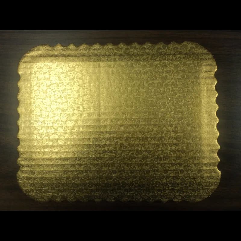 Cake Board 1/8 0.125 IN Corrugated Paperboard Gold 200/Case