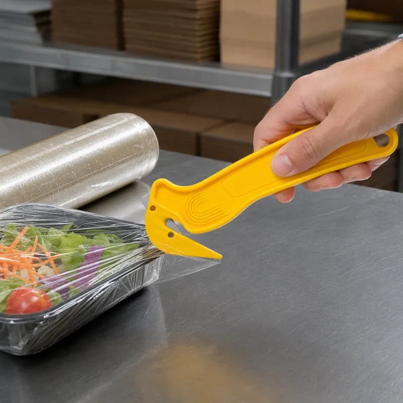 Plastic Film Cutter With Tape Splitter 1/Each