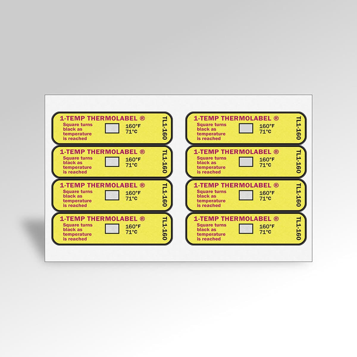 Thermolabel® Label 0.5X1.8125 IN Rectangle Temperature Indicator 24/Pack