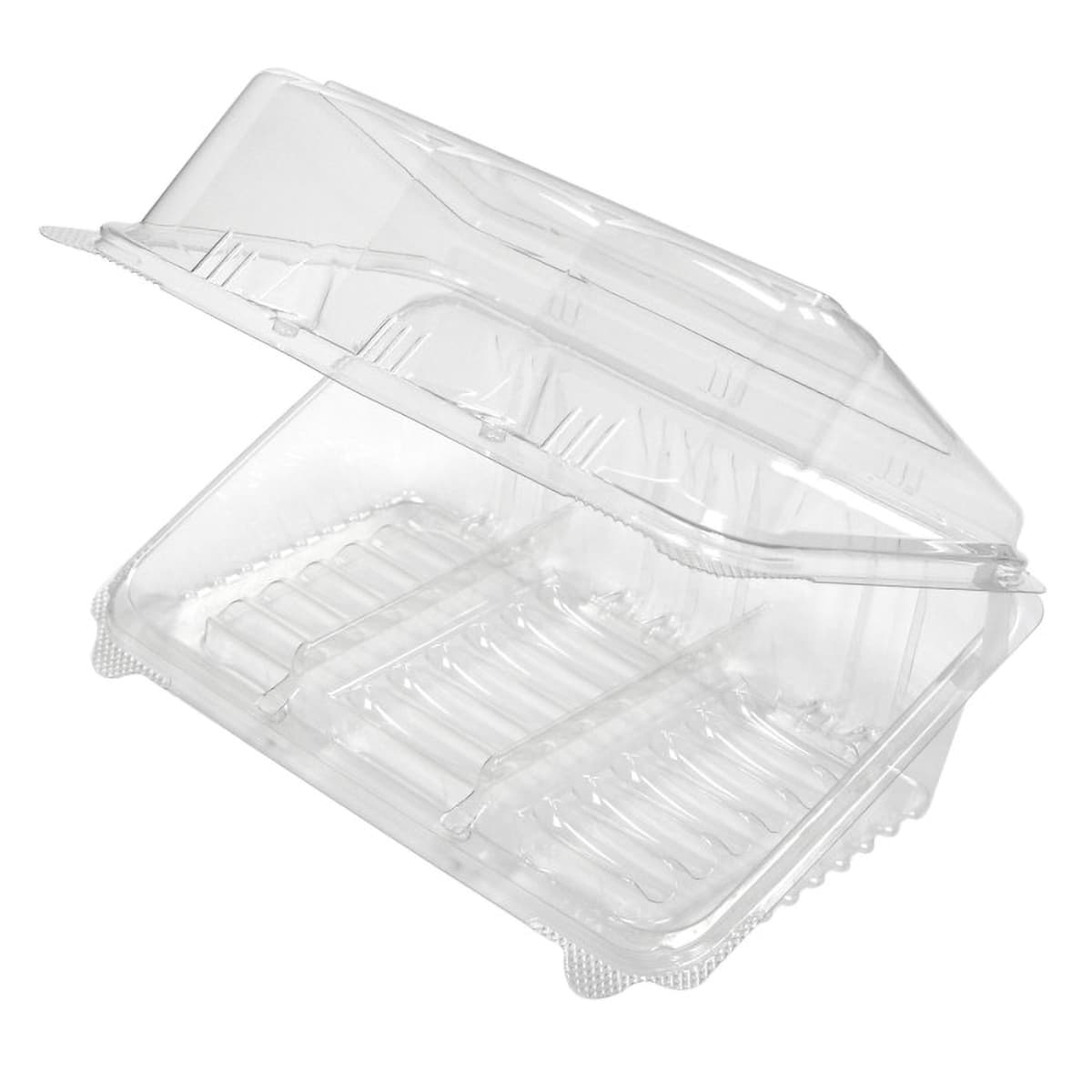 Cookie Hinged Container With Dome Lid 24 CT 11.52X7.286X3.76 IN PET Clear Rectangle 100/Case