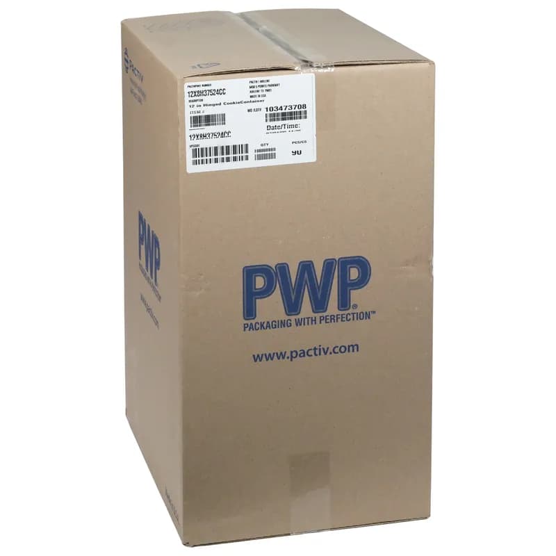 Cookie Hinged Container With Dome Lid 24 CT 11.52X7.286X3.76 IN PET Clear Rectangle 100/Case