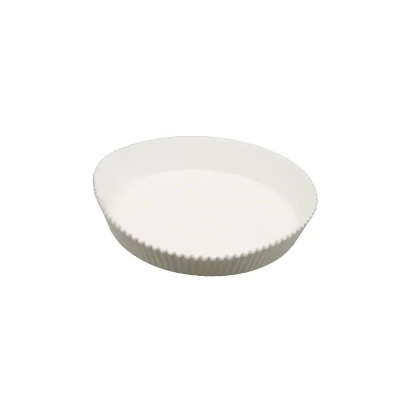 Pan Liner 7.75 IN White Round Fluted Greaseproof Waxed 250/Pack