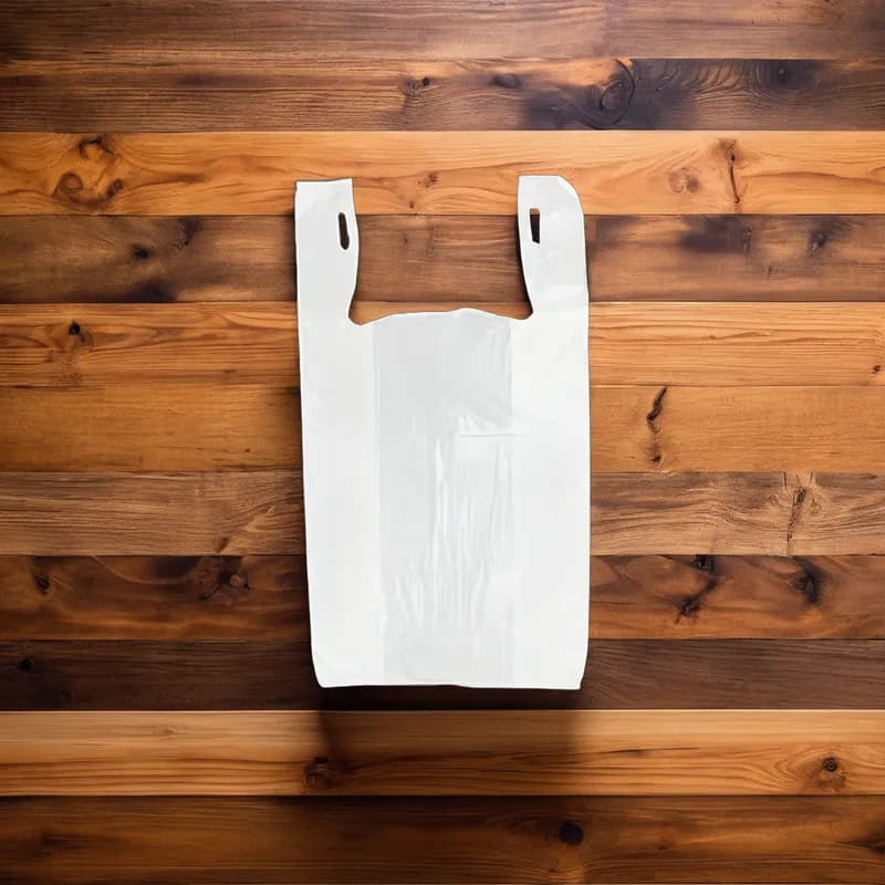 Victoria Bay Bag 8X4X15 IN Plastic 13MIC White T-Sack 2000/Case