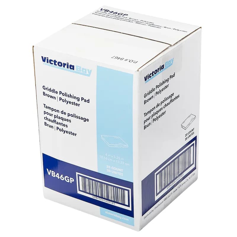 Victoria Bay Griddle Polishing Pad 4X5.25 IN Fiber 20/Case