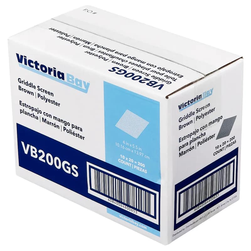 Victoria Bay Griddle Screen 4X5.5 IN Brown 10 Count/Pack 20 Packs/Case