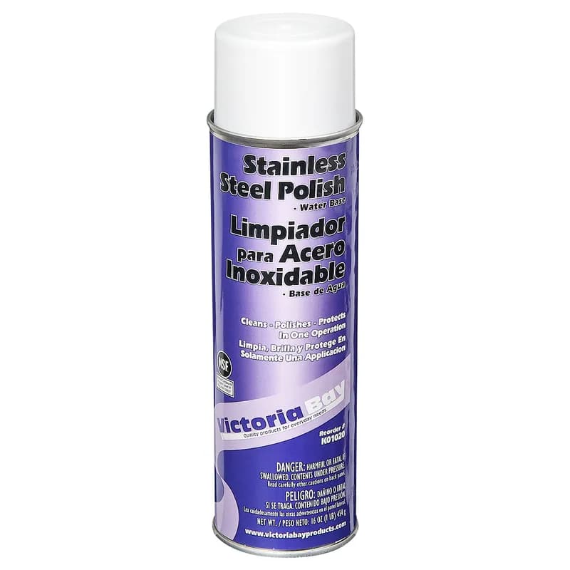 Victoria Bay WB Stainless Steel Cleaner 16 FLOZ 12/Case