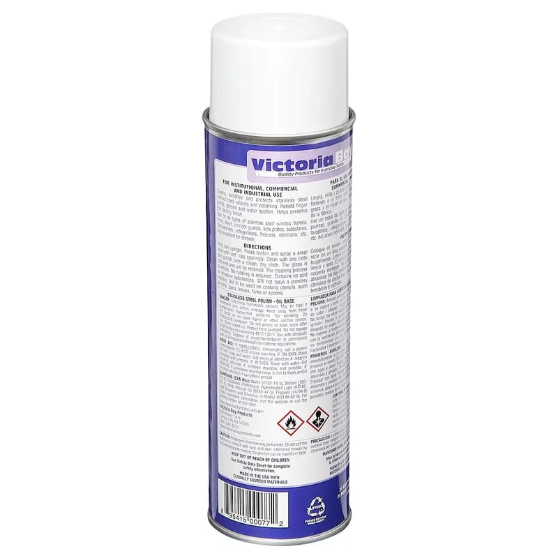 Victoria Bay WB Stainless Steel Cleaner 16 FLOZ 12/Case