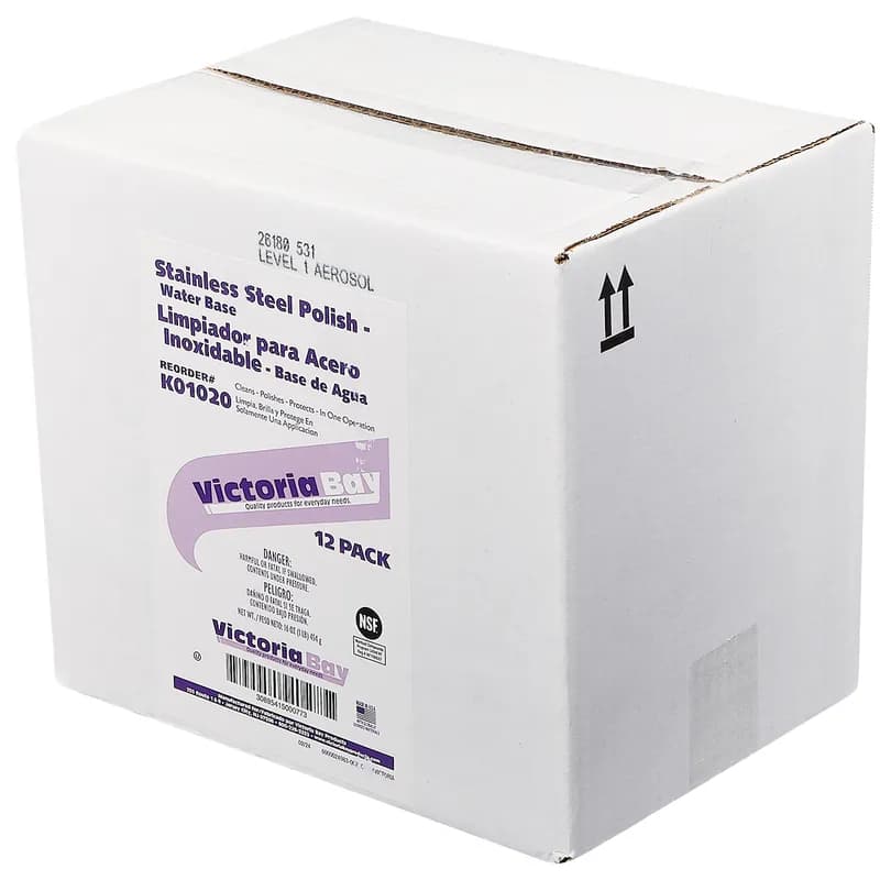 Victoria Bay WB Stainless Steel Cleaner 16 FLOZ 12/Case