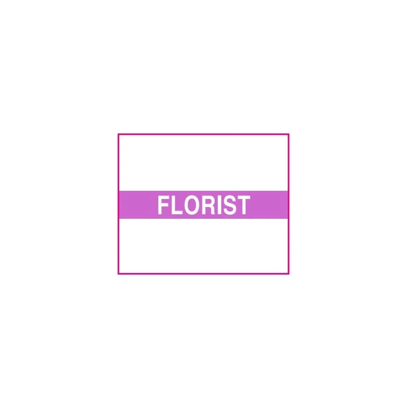 Florist Label Purple White 15000/Pack