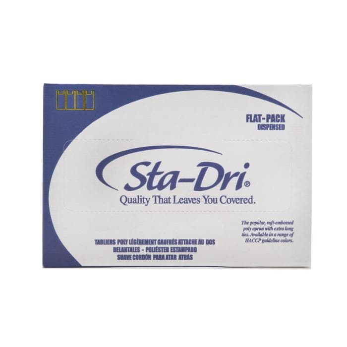 Sta-Dri Apron 28X44 IN White 1.44MIL Embossed PE 500/Case
