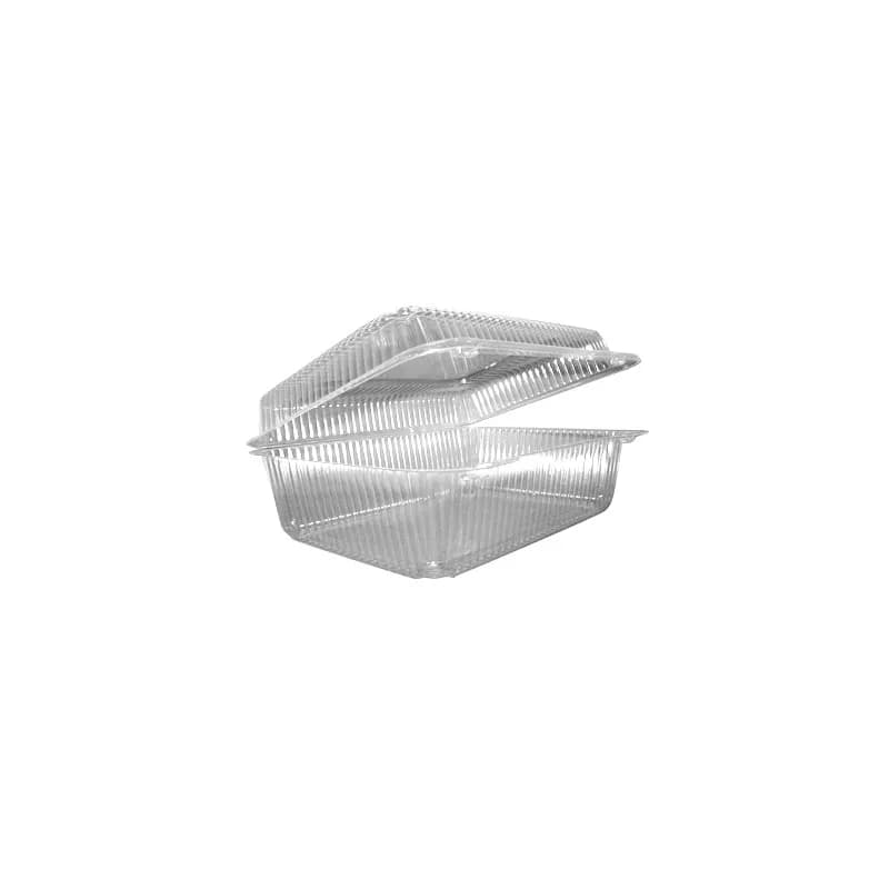 Salad Take-Out Container Hinged Large (LG) Clear Deep 250/Case