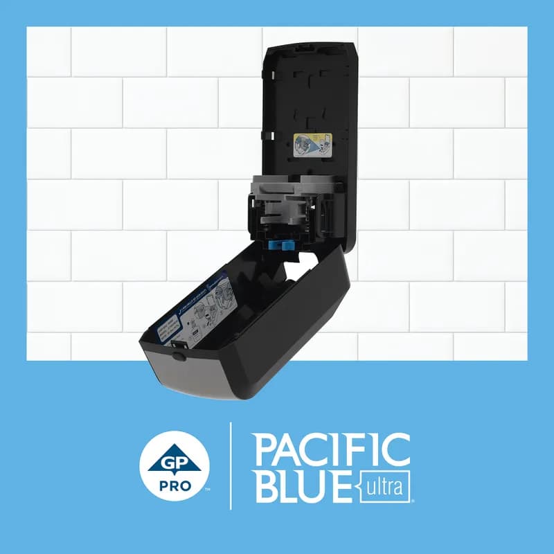 Pacific Blue Ultra™ Soap Dispenser 4.4X5.66X11.49 IN Silver Black Plastic 1/Each