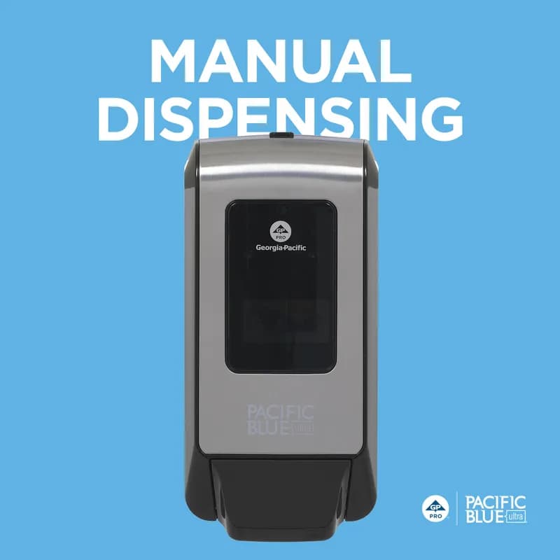 Pacific Blue Ultra™ Soap Dispenser 4.4X5.66X11.49 IN Silver Black Plastic 1/Each