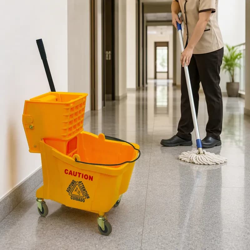 Mop Bucket & Wringer 24 L 1/Each