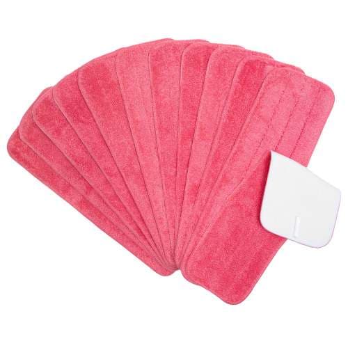 HOSPECO® Wet Mop Cleaning Pad 18 IN Red Microfiber 12/Dozen