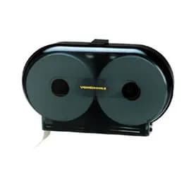 von Drehle Toilet Paper Dispenser Wall Mount, Locking Smoke Jumbo Jr (JRT) Side-by-Side 1/Each