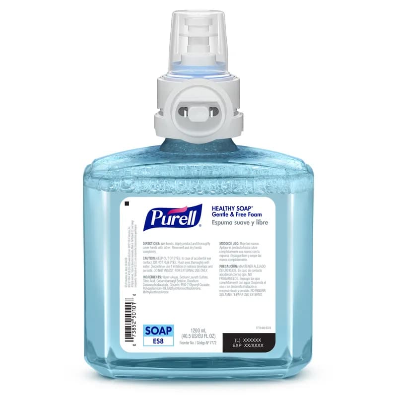 Purell® HEALTHY SOAP Hand Soap Foam 1200 mL 5.51X3.52X8.65 IN Fragrance Free Dye Free Gentle & Free For ES8 2/Case