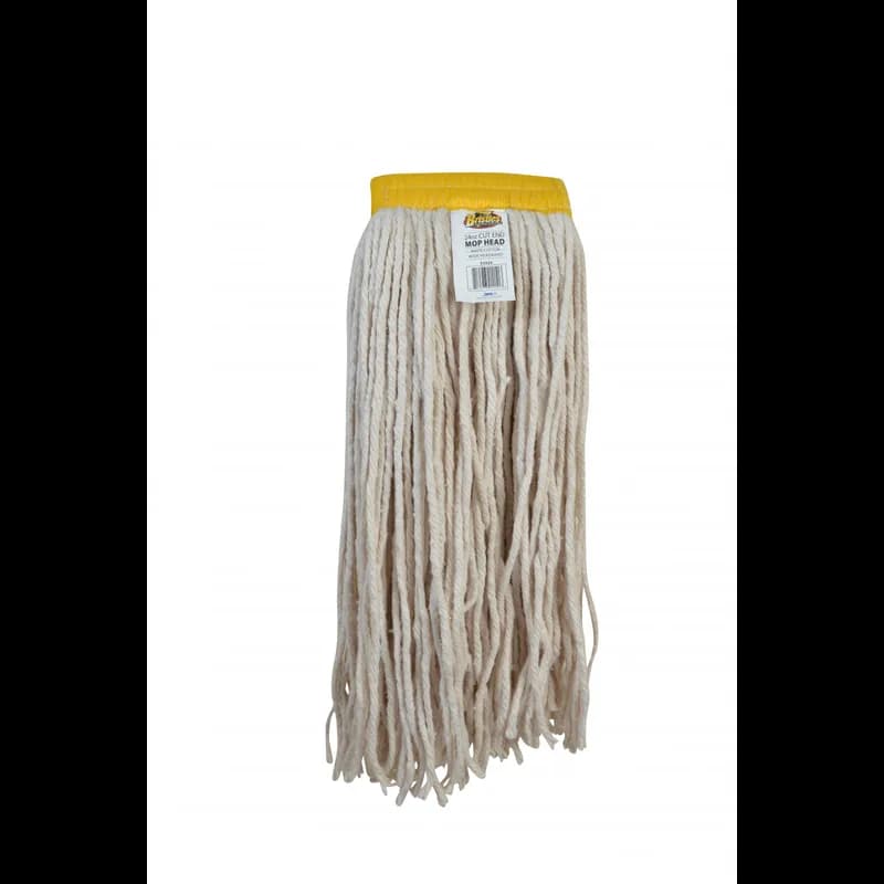 Mop 24 OZ White Cotton 4PLY Cut End 5IN Headband 12/Case