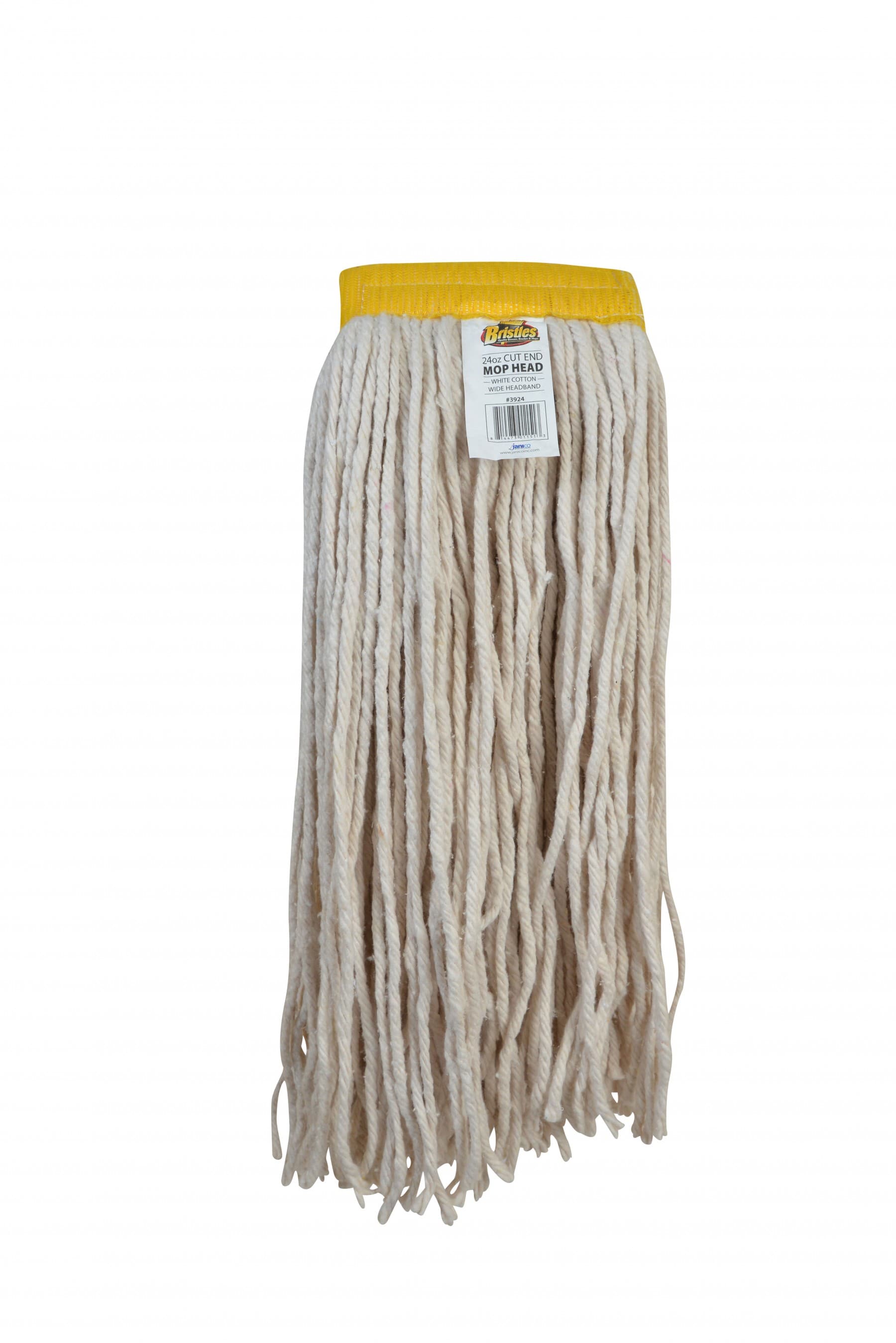 Mop 24 OZ White Cotton 4PLY Cut End 5IN Headband 12/Case