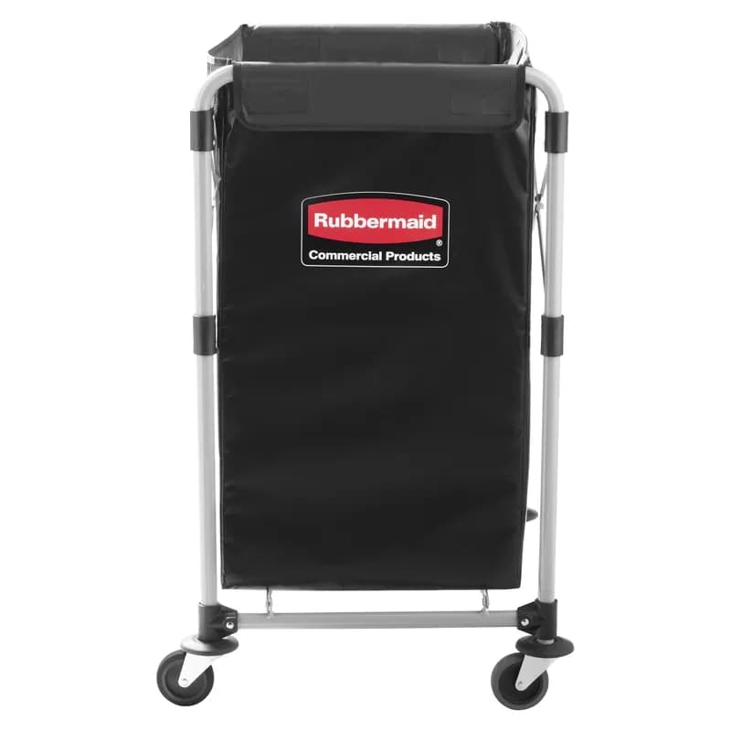 Executive Series™ Collapsible X-Cart 24.10X20.30X34.00 IN 4 Bushel Black Steel Canvas 1/Each