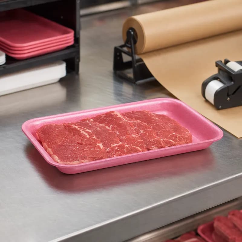 Dyne-A-Pak 16S Tray Polystyrene Foam Rose 250/Case
