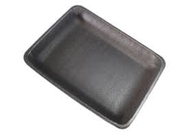 Dyne-A-Pak 8PP Tray Polystyrene Foam Black 400/Case