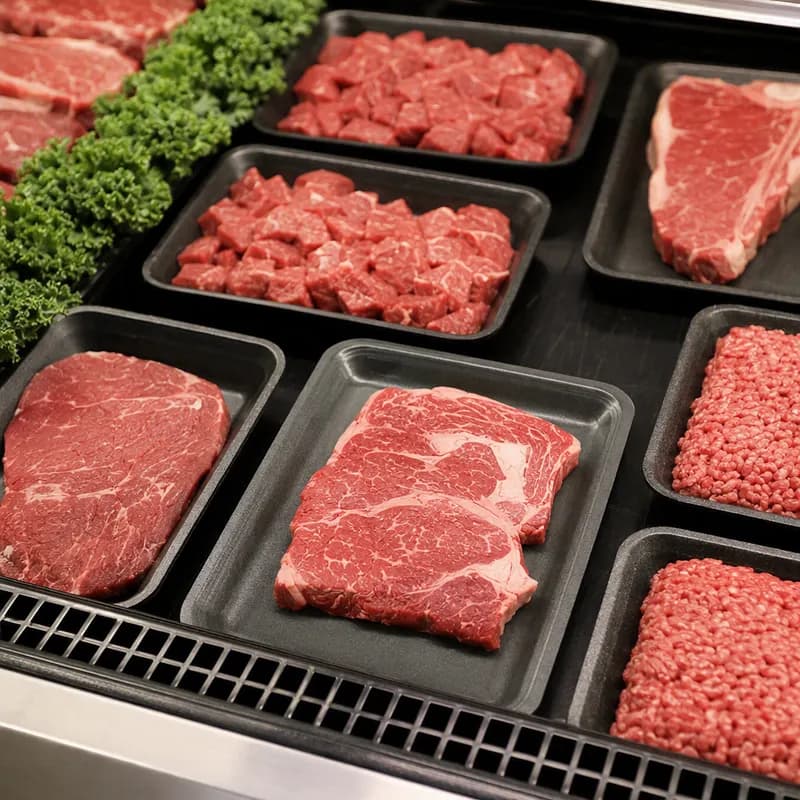Dyne-A-Pak 9L Tray Polystyrene Foam Black 250/Case