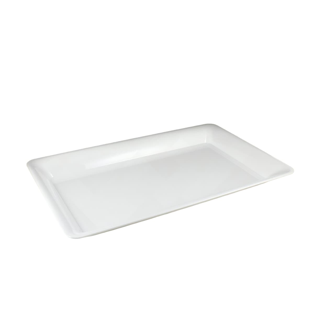 Serving Tray 12X30 IN Plastic White Rectangle 12/Case