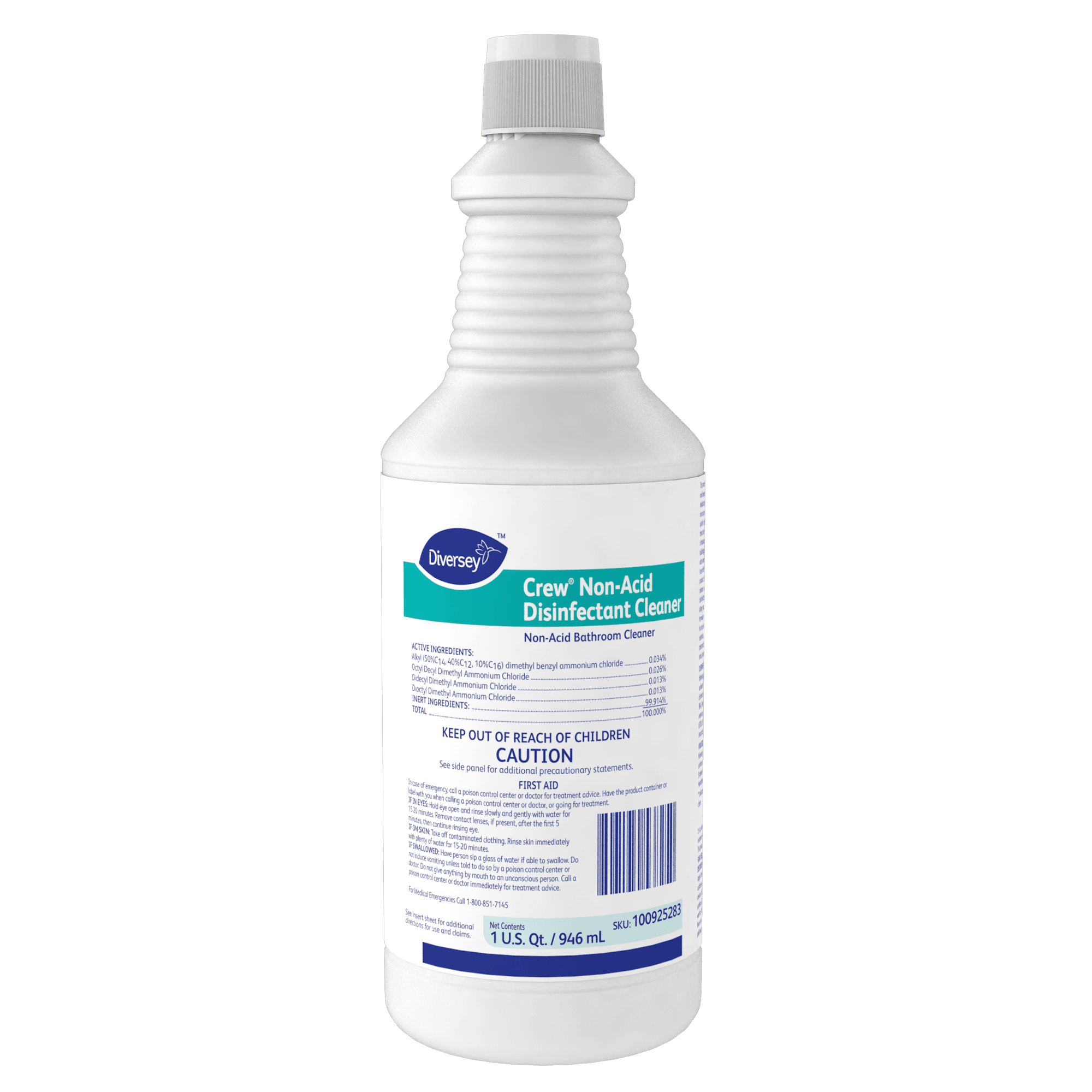 Crew® Fresh Scent Restroom Cleaner One-Step Disinfectant 32 FLOZ Multi Surface Neutral Liquid RTU Non-Acid 12/Case