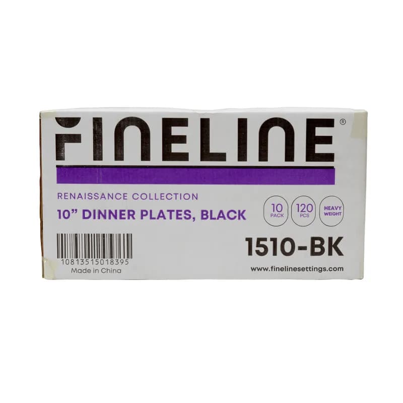 Plate 10 IN PS Black 120/Case